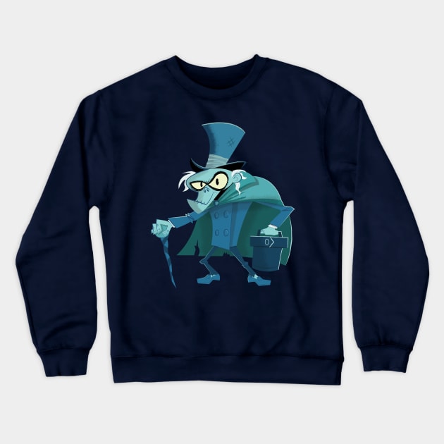 Hat Box Ghost Crewneck Sweatshirt by BruceSnow